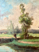 Load image into Gallery viewer, French Countryside Rural Scene Oil on Canvas
