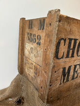 Load image into Gallery viewer, French Vintage Chocolat Menier Crate
