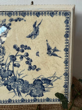 Load image into Gallery viewer, French Bluebird Tiled Trivet / Was Musical Box
