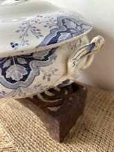 Load image into Gallery viewer, French Blue Transferware Soupiere
