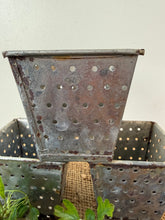 Load image into Gallery viewer, French Square Vintage Metal Faisselle
