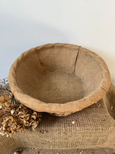 Load image into Gallery viewer, French Vintage Wicker Lined Basket

