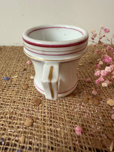 Load image into Gallery viewer, French Pink Rimmed Heavy Vintage Brulot Cup
