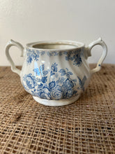 Load image into Gallery viewer, Pretty Blue and White Handled Bowl
