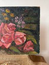 Load image into Gallery viewer, Stunning Vintage Floral Oil Painting
