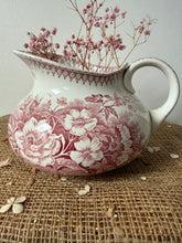 Load image into Gallery viewer, French Pink Ironstone Tubby Sarreguimes Jug
