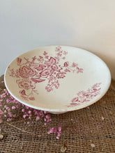 Load image into Gallery viewer, Pretty Pink Transferware Raised Plate
