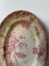 Load image into Gallery viewer, Antique French Pink Buttery Oval Plate
