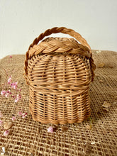 Load image into Gallery viewer, French Hard to find Mini Vintage Bressan Wicker Panier
