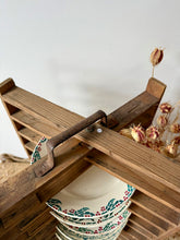 Load image into Gallery viewer, French Vintage Wooden Plate Rack
