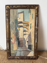 Load image into Gallery viewer, Gentle French Framed Painting Dated 1941

