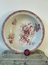 Load image into Gallery viewer, French Pink Transferware Floral Dish
