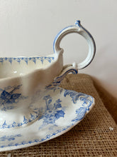 Load image into Gallery viewer, French Blue and White Vintage Saucier
