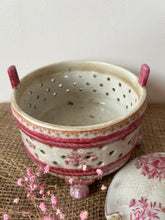 Load image into Gallery viewer, Pretty Pink Lidded Ironstone Pot
