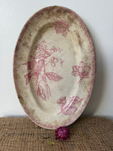 Load image into Gallery viewer, Antique French Pink Buttery Oval Plate
