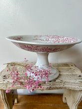 Load image into Gallery viewer, Taller French Pink Transferware Compote
