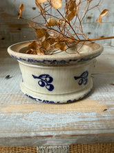 Load image into Gallery viewer, Gorgeous Antique St Uze Cherry Blue and White Pot
