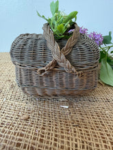 Load image into Gallery viewer, French Mini Bressan Wicker Basket
