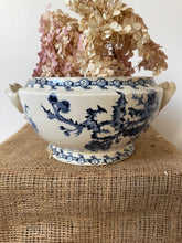 Load image into Gallery viewer, Gorgeous Deep Blue French Transfeware Soupiere
