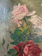 Load image into Gallery viewer, French Antique Roses Oil on Canvas
