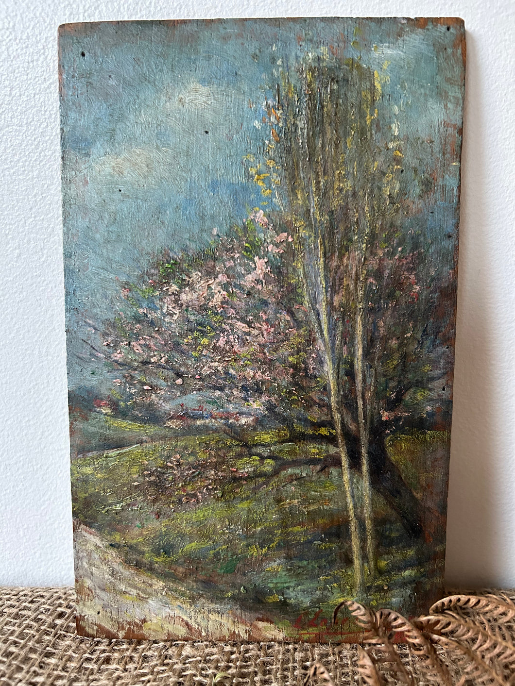 French Spring Oil on Board