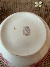 Load image into Gallery viewer, Pinky Red French Vintage Ironstone Bowl
