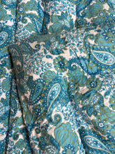 Load image into Gallery viewer, Beautiful Vintage Blues Turquoise Eiderdown Plump and Sumptuous
