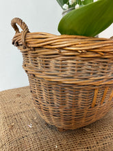 Load image into Gallery viewer, Vintage Miniature French  Wicker Champagne Basket
