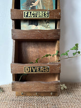 Load image into Gallery viewer, French Vintage Wooden Post Organiser
