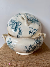 Load image into Gallery viewer, French Huge Blue Transferware Soupiere
