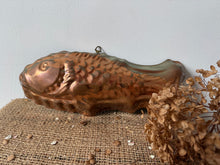 Load image into Gallery viewer, French Copper Vintage Fish Mold
