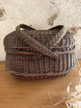 Load image into Gallery viewer, French Vintage Wicker Bressan Basket
