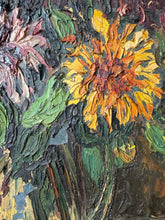 Load image into Gallery viewer, Stunning Antique French Floral Oil Painting

