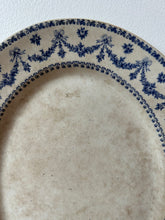 Load image into Gallery viewer, Vintage Blue and White Plate
