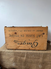 Load image into Gallery viewer, French Guignoz Vintage Wooden Crate
