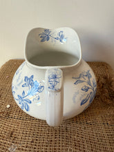 Load image into Gallery viewer, French Vintage Blue and White Tubby Jug
