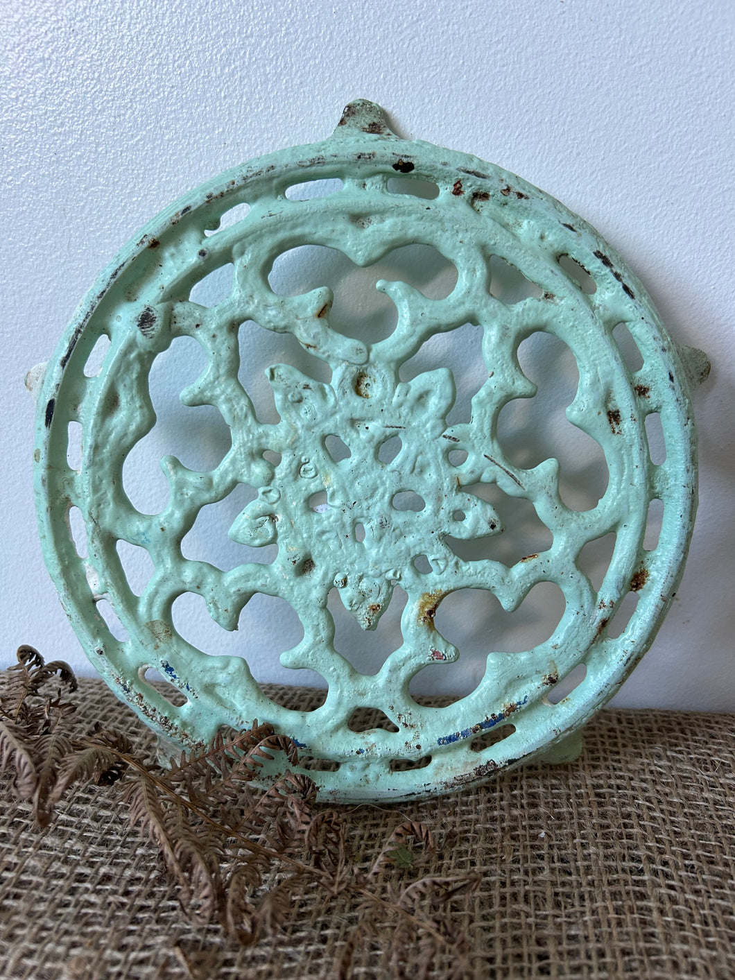 French Vintage Cast Iron Trivet