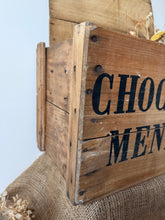 Load image into Gallery viewer, French Vintage Wooden Chocolat Menier Crate
