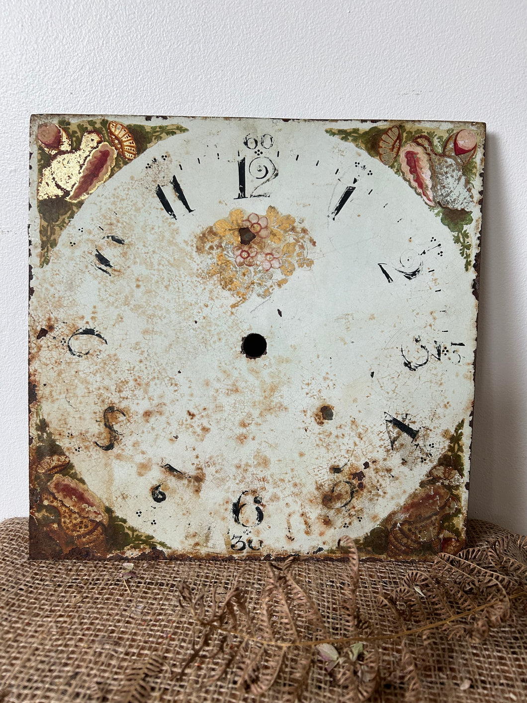 Rustic Metal Vintage Clockface