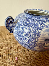 Load image into Gallery viewer, Blue and White Vintage Pot / Urn
