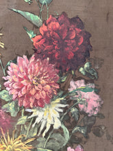 Load image into Gallery viewer, French Antique Dahlias Floral Painted on Silk
