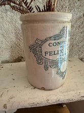 Load image into Gallery viewer, French Felix Potin Confitures Pot
