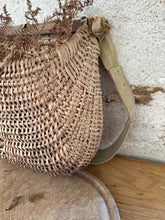 Load image into Gallery viewer, French Bleached Wicker Fishing Creel
