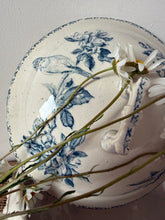 Load image into Gallery viewer, French Gentle Blue and White Bird Soupiere

