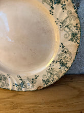 Load image into Gallery viewer, Green Heavy Ironstone Longwy Crazed Buttery Plate
