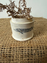 Load image into Gallery viewer, Antique Sturgeon Caviar Ironstone Pot
