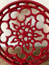 Load image into Gallery viewer, French Red Metal Trivet
