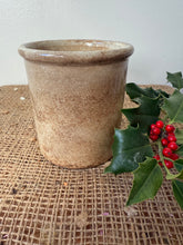 Load image into Gallery viewer, Buttery and Crazed French Ironstone Confiture Pot
