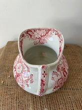 Load image into Gallery viewer, French Pinky Red Ironstone Jug
