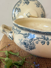 Load image into Gallery viewer, Beautiful Rose Floral Transferware Soupiere

